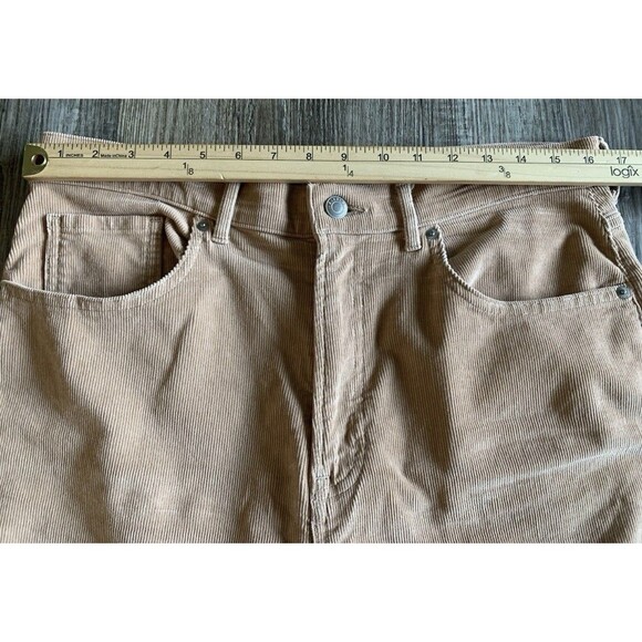 Everlane Baby Cord Cheeky Crop Soft Blush Peach Corduroy Stretch Pants Women 32 - Picture 6 of 10